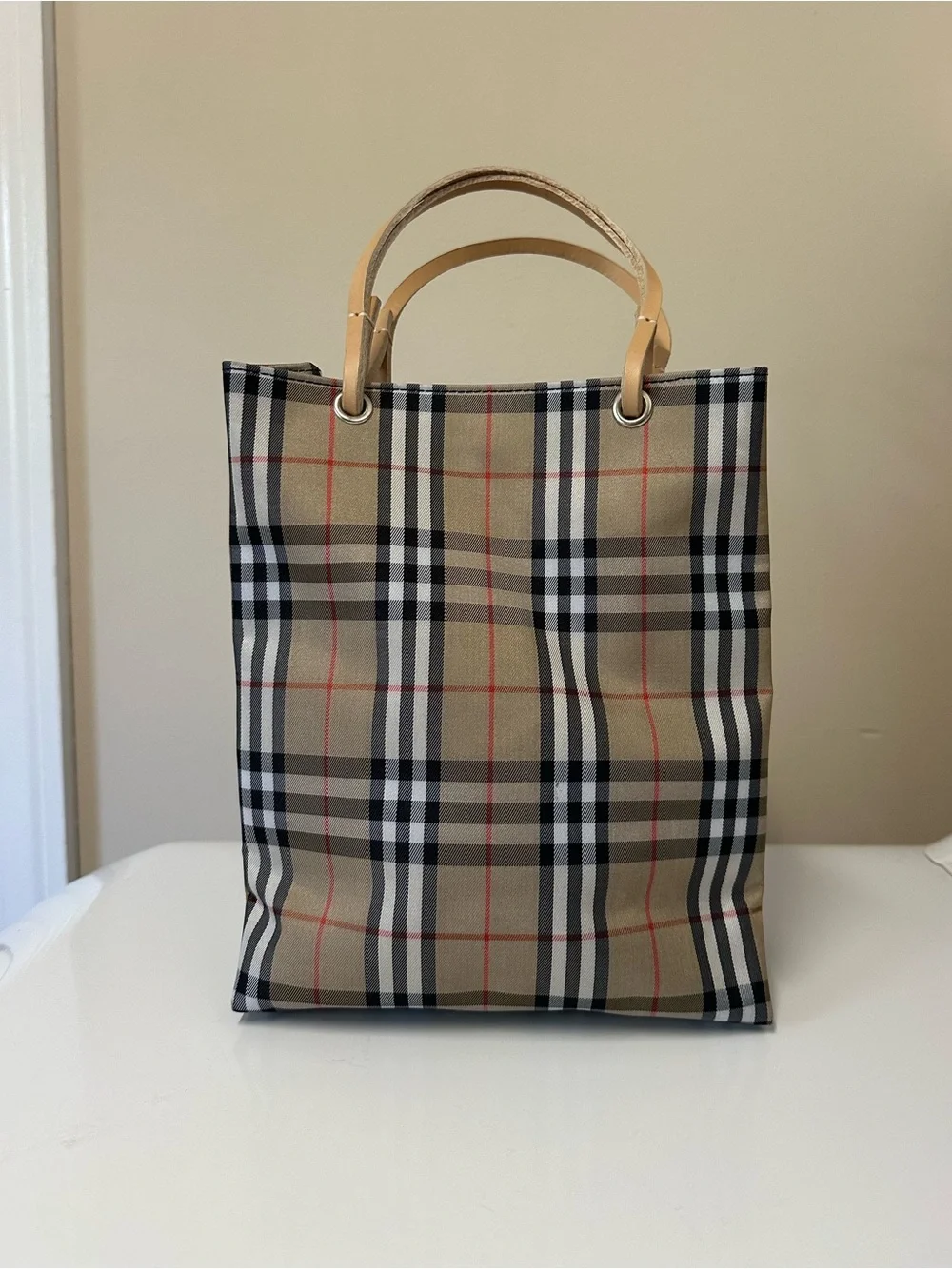 Burberry Nova Check Mini Tote Bag - Picture 3 of 8